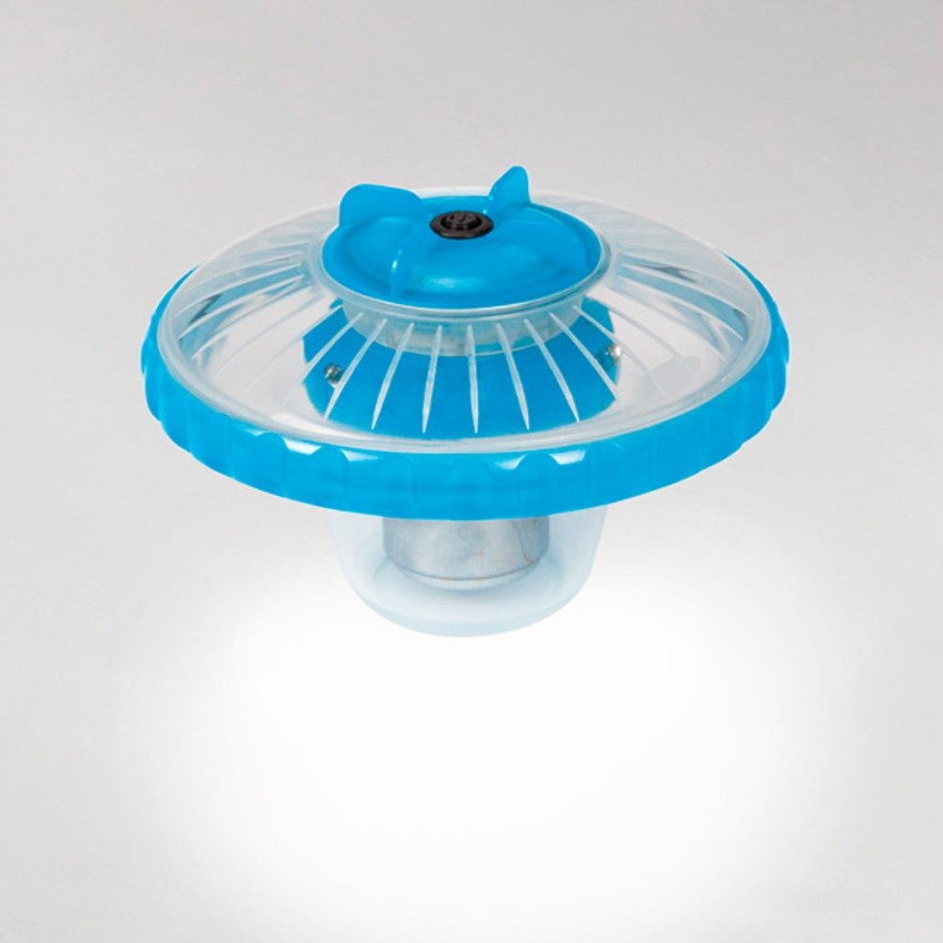 Luz led flutuante Intex para piscinas. Inclui 3 funções diferentes e é adequada para piscinas de até 549 cm. Possui a função de