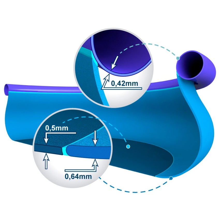 Piscina desmontável Intex com anel superior insuflável. Da linha Easy Set, inclui filtro de cartucho 5.678 l/h, escada de 122 cm
