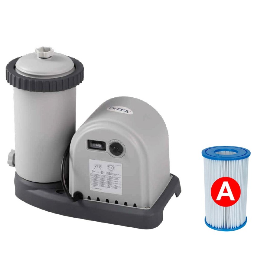 Piscina desmontável tubular Intex. Com forma redonda e da linha Metal Frame, tem capacidade para 24.311 litro de água. Inclui bo