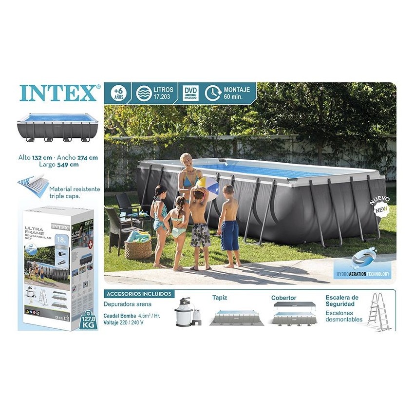 26352NP-PISCINA ULTRA FRAME 549X274X132 CM (CJ COMPLETO)