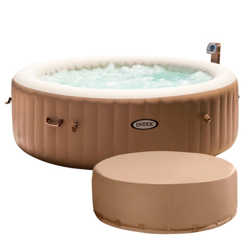Novo Spa insuflável Bubble Massage com sistema anti-calcário e tecnologia Fiber-tech.Lona de três camadas e 120 saídas de ar.Inc