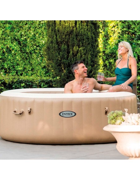 Novo Spa insuflável Bubble Massage com sistema anti-calcário e tecnologia Fiber-tech.Lona de três camadas e 120 saídas de ar.Inc