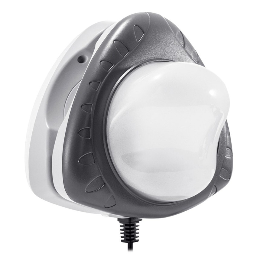 Luz LED de alto brilho e duração para piscinas desmontáveis.Sistema de sujeição magnético,oferece luzes coloridas dentro e fora