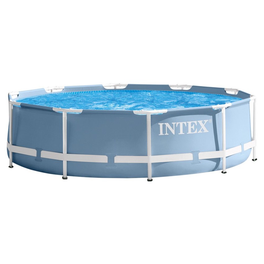 Piscina desmontável tubular Intex. Piscina Prisma Frame circular de estrutura metálica com capacidade para 4.485 litros/água.Lon