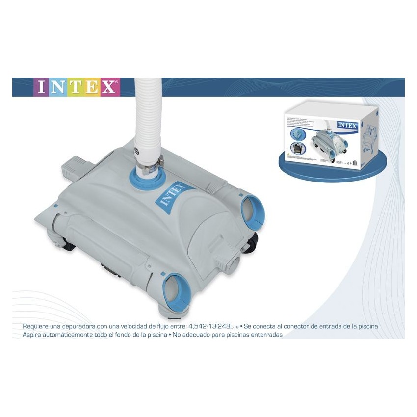 Robô que aspira o fundo da piscina de maneira fácil e prática. Utiliza-se com bombas de 4.542l/h até 13.248l/h. Não deve ser uti