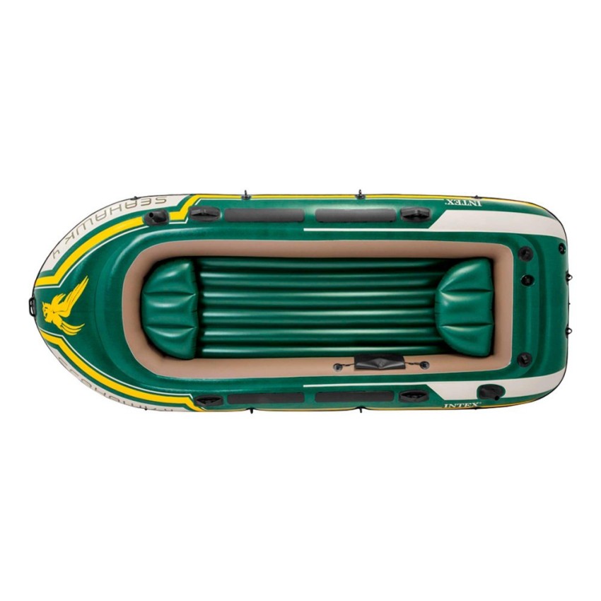 Barca hinchable Seahawk 4 | Medidas: 351x145x48 cm | Con remos y bomba de hinchado