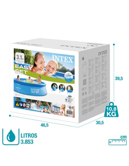 Piscina inflável de fácil configuração 305x76cm | Intex.pt