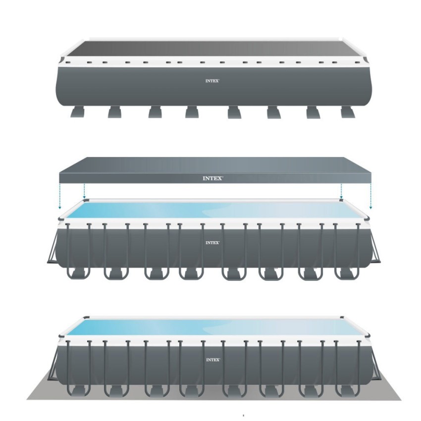 Piscina retangular Intex - Piscina grande 5 metros | INTEX