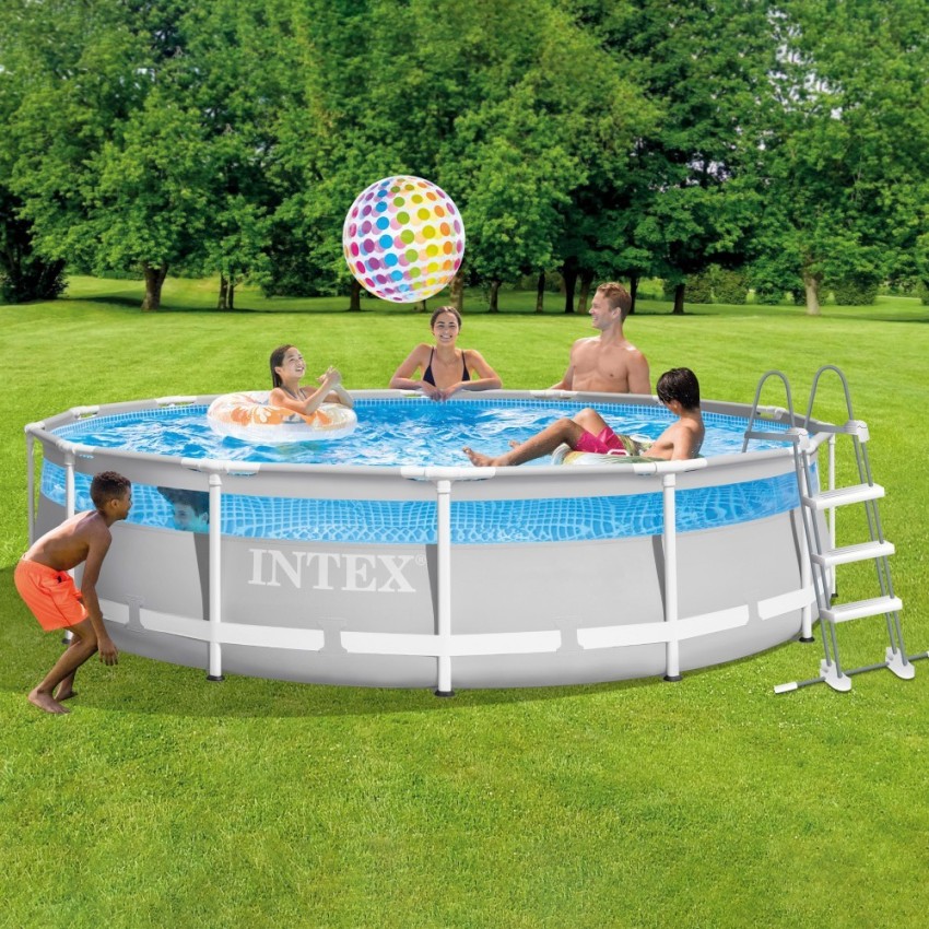 Piscina removível Clearview c/estação de tratamento | INTEX