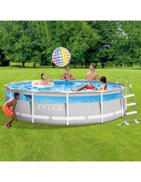 Piscina removível Clearview c/estação de tratamento | INTEX