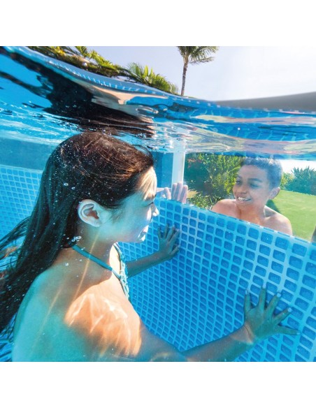 Piscina removível Clearview c/estação de tratamento | INTEX