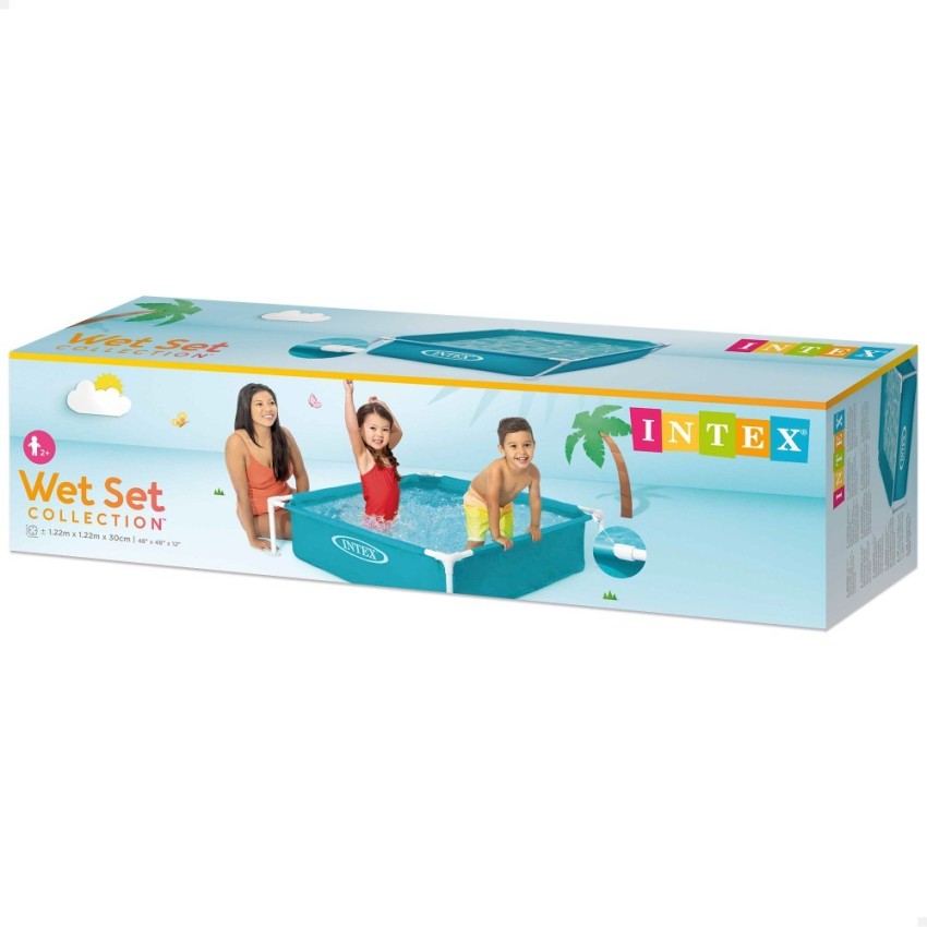 Piscina infantil desmontable con forma cuadrada | Intex, calidad y buen precio