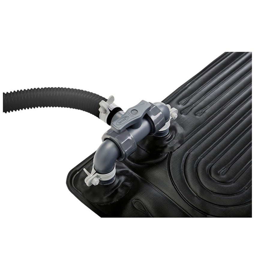 Tapete solar Intex para piscinas insufláveis e desmontáveis. Aumenta a temperatura da água entre 3 e 5 graus. Para bombas de fil