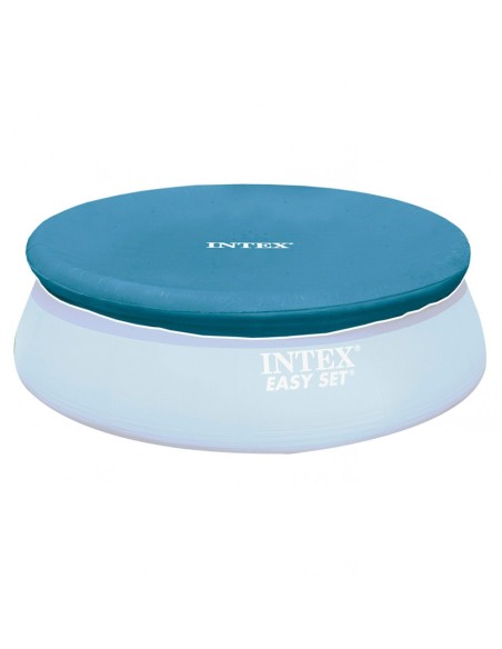 Cobertura INTEX de 345 cm exclusiva para piscinas Easy Set de 366 cm de diâmetro. Fabricada com vinil resistente de 18 mm, possu