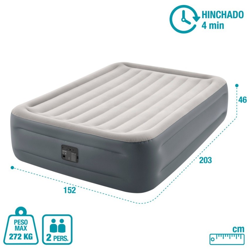 Colchão de ar para 2 descanso essencial | INTEX