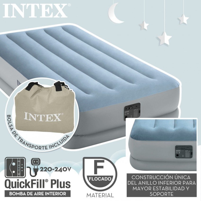 Colchão inflável mais individual | INTEX