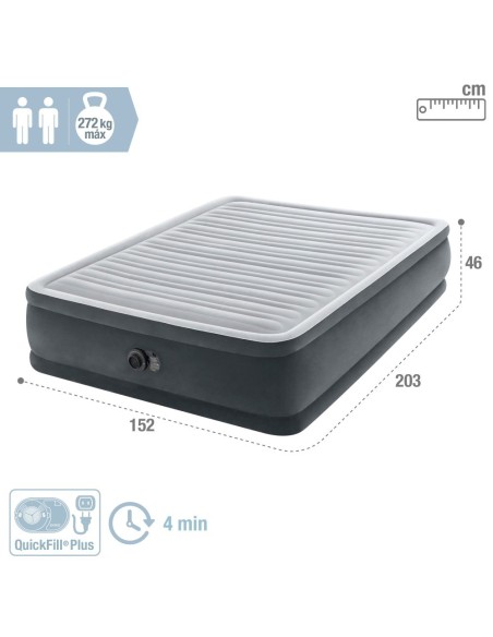 Colchão inflável duplo luxo | INTEX
