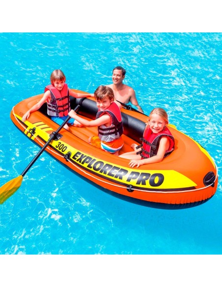 BARCO INSUFLÁVEL EXPLORER PRO 300 REMOS+BOMBA 244X117X36 CM