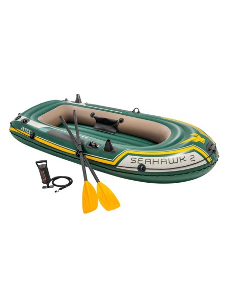 Barca hinchable Seahawk 2 | Medidas: 236x114x41 cm | Con remos y bomba de hinchado