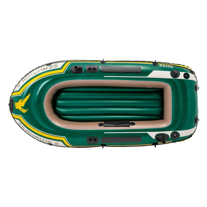Barco insuflável Seahawk 2 | Medidas: 236x114x41 cm | Com remos e bomba de enchimento