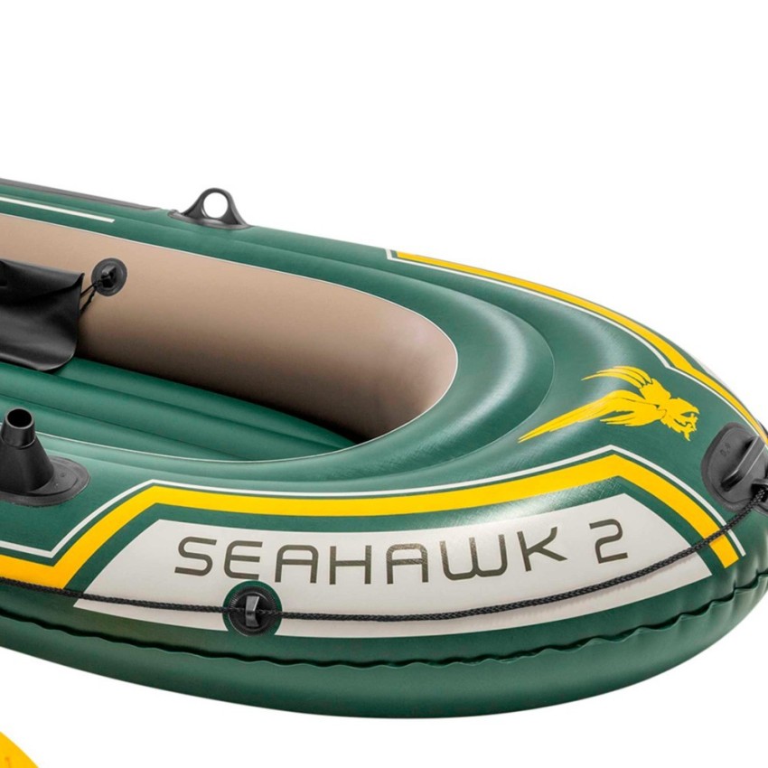 Barco insuflável Seahawk 2 | Medidas: 236x114x41 cm | Com remos e bomba de enchimento