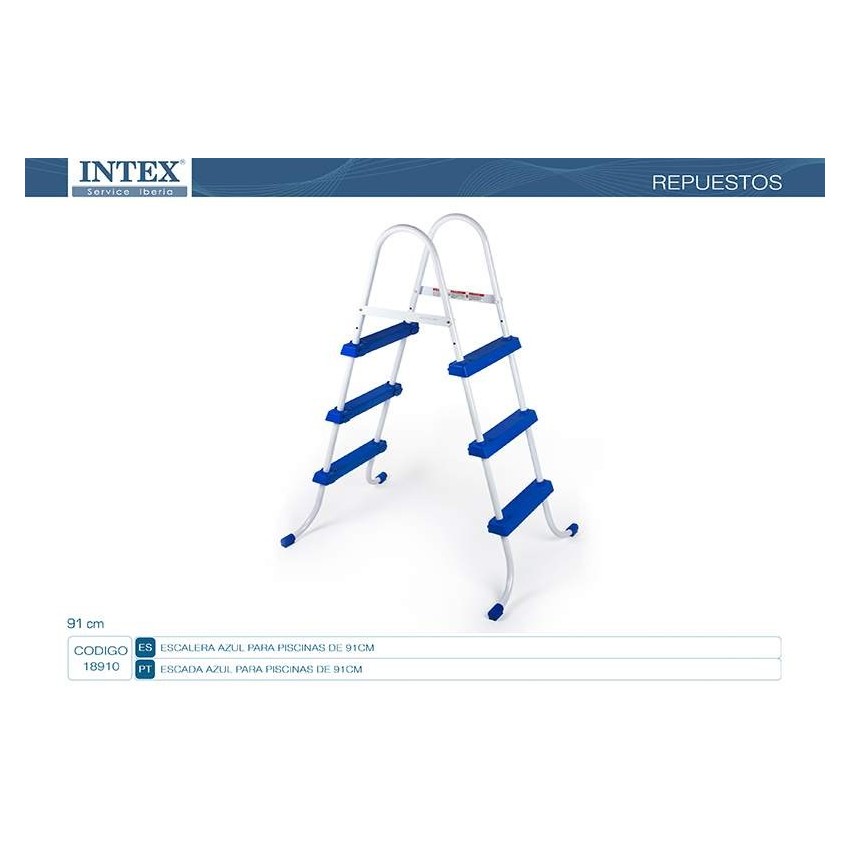 18910-ESCALERA AZUL PARA PISCINAS DE 91CM