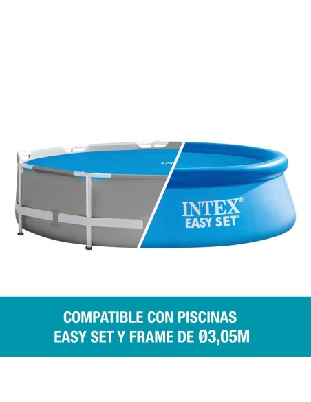 Cobertura solar INTEX de 290 cm de diâmetro para piscinas desmontáveis de 305 cmde diâmetro. Bolhas de ar selado com espessura d