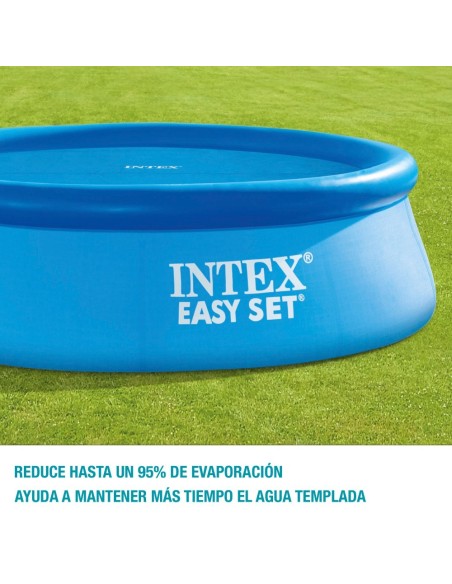 Cobertura solar INTEX de 290 cm de diâmetro para piscinas desmontáveis de 305 cmde diâmetro. Bolhas de ar selado com espessura d