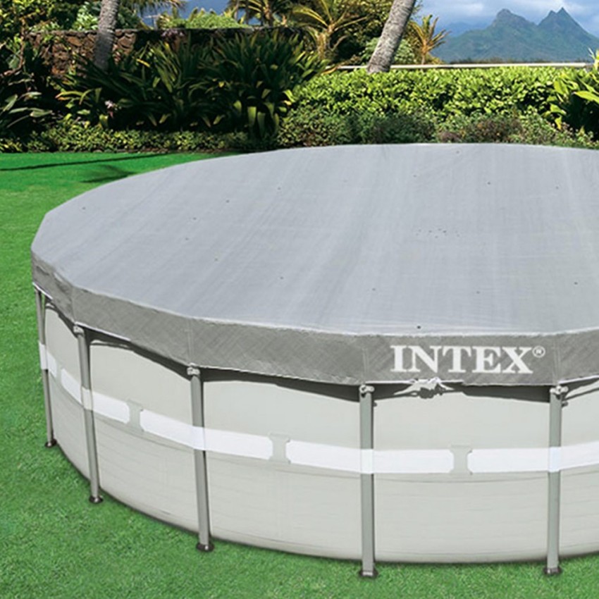Cobertura INTEX de 549 cm exclusiva para piscinas INTEX Prism Frame/Greywood, Ultra Frame/XTR Frame de 549x122/132 cm. Polietile