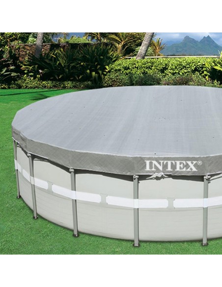 Cobertura INTEX de 549 cm exclusiva para piscinas INTEX Prism Frame/Greywood, Ultra Frame/XTR Frame de 549x122/132 cm. Polietile