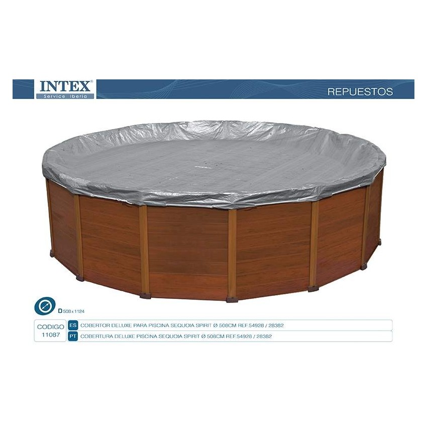 Cobertor para piscinas Sequoia Spirit de 508x124cm fabricado con Polietileno resistente a los rayos UVa, dispone de pequeños ori