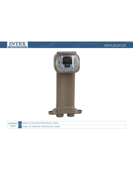Panel que tiene el cuadro de mandos en la parte superior para ser acoplado a la estación de control del Spa Redondo con 120 sali