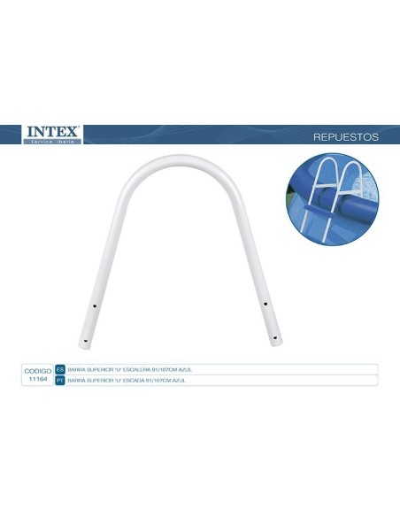 Arco superior em forma de "U" para apoio que deve ser utilizado nas escadas de 91cm e 107cm.                                    