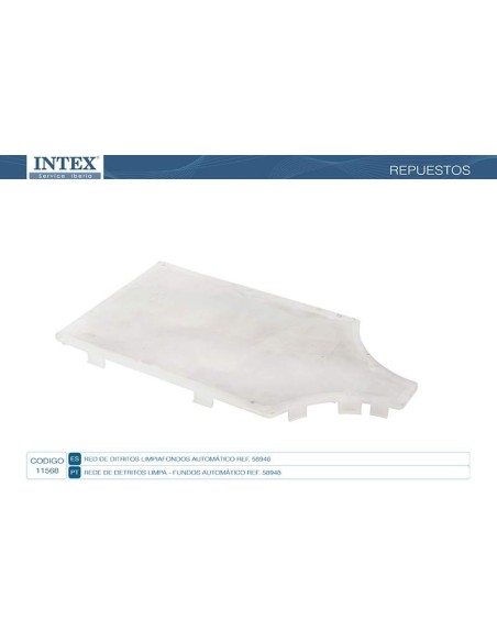 Red de detritos que no permiten que la suciedad se trespase a la parte superior del auto clean, haciendo el trabajo de un filtro