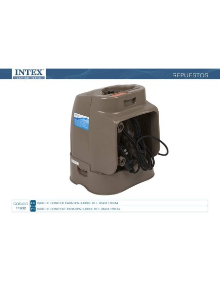 Estación de control que contiene el motor, bomba de filtrado, sistema antical para Pure Spa Bubbles de forma redonda u octogonal