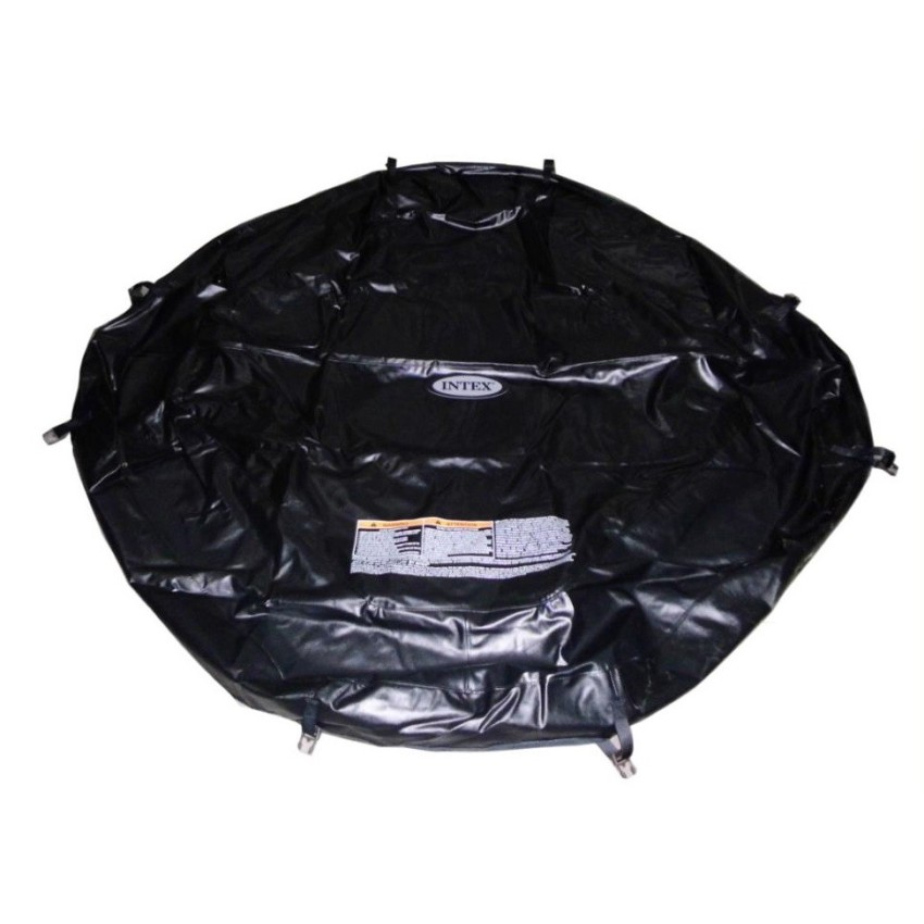 Parte exterior del cobertor del Pure Spa Combo Octogonal de color negro donde se acopla el colchón inflable para proteger y evit