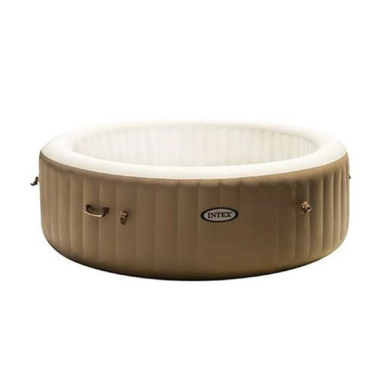 Lona para Pure Spa Redondo con capacidad para 6 personas que contiene 140 salidas de aire a presión, de color beige. Fabricado c