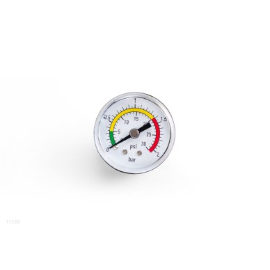 Manômetro que calcula a pressão existente no interior do tambor de areia das bombas de 4,500 L/H.
