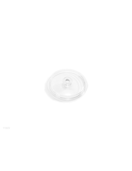 Tampa plástica transparente para fechar o depósito do pré-filtro nas bombas de Areia de 4.5l/h e 12.0l/h. DIAMETRO EXTERIOR APRO