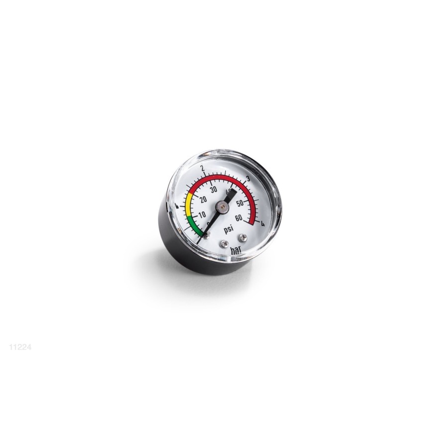 Manômetro que calcula a pressão existente no interior do tambor de areia das bombas de areia e dos combos.
