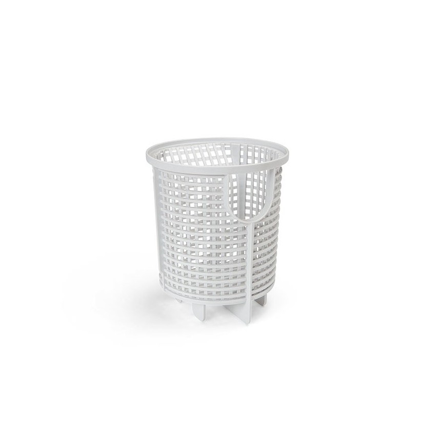Cesta de plástico colocada en el interior del compartimento del prefiltro para evitar que hojas, piedras o partículas grandes pa