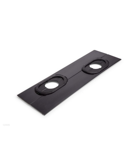 Panel de PVC con diseño veteado para piscina Graphite Panel que consta de 2 orificio para ser encajado a la altura de las conexi