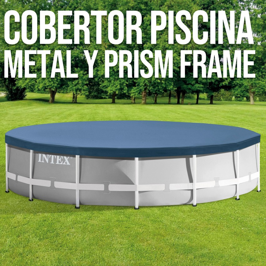 Cobertura INTEX de 457 cm exclusiva para piscinas Metal, Prism Frame e Greywood de 457x84/107/122 cm. Feita com vinilo resistent