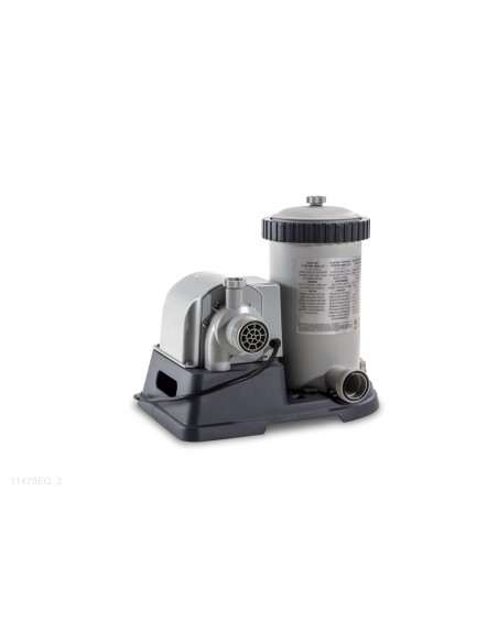 Estrutura e motor do filtro de cartucho de 9.463l/h que pode ser subtituído em caso de avaria ou quebra. Não inclui recarga do c