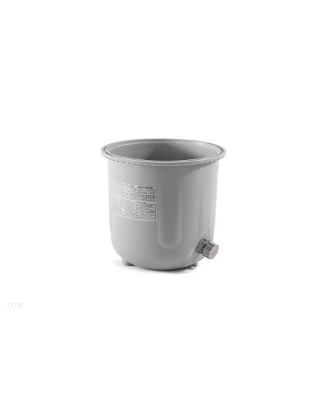 Tambor de plástico onde se deposita areia de modo a filtrar a água da piscina.