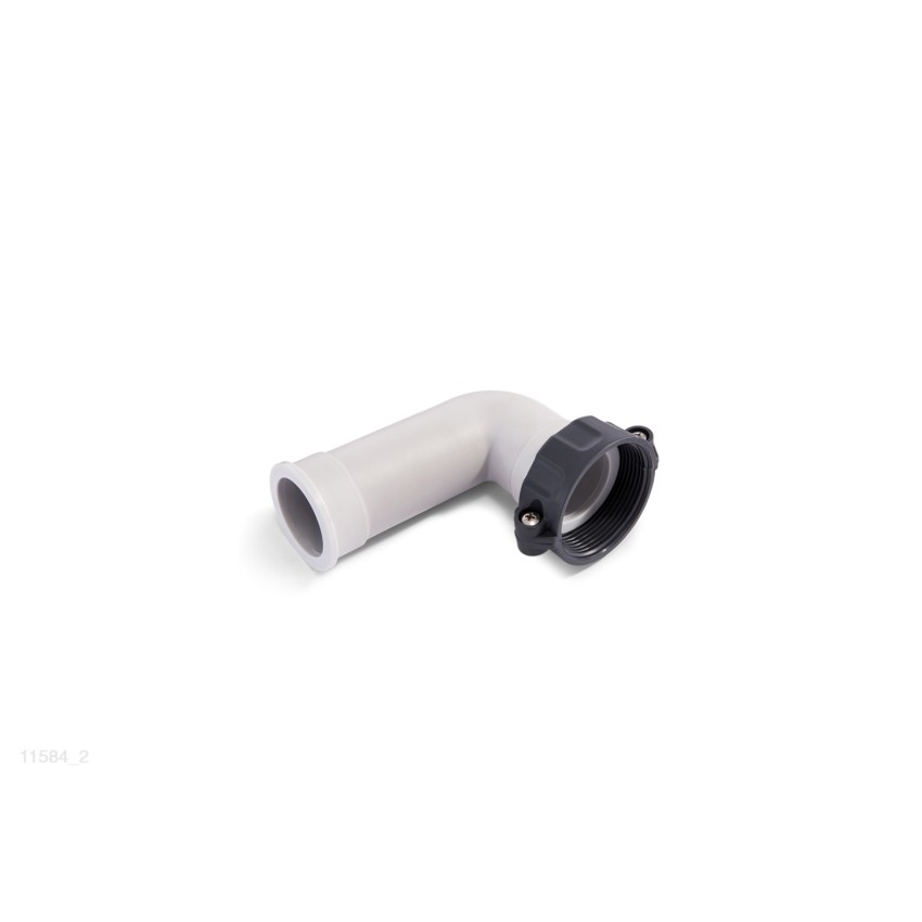 Tubo de conexão de passagem de água entre o compartimento de filtro com o alojamento de eletrodos de cobre e titânio.