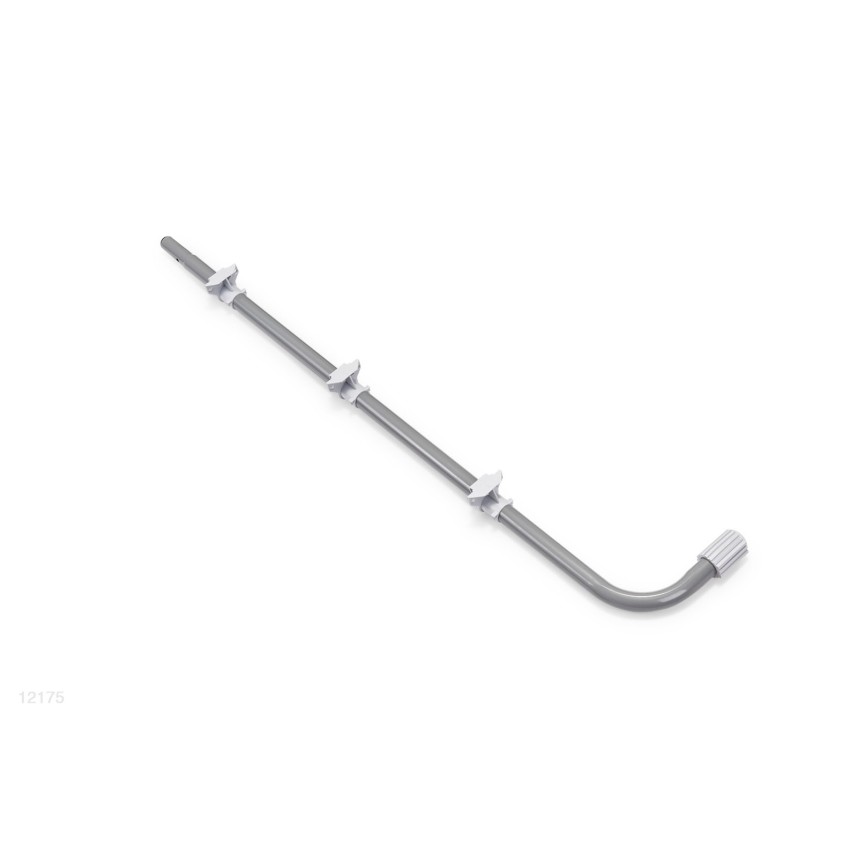 Barra inferior tipo "A1" que forma um dos pés da escada de degraus desmontáveis de 107cm de altura.