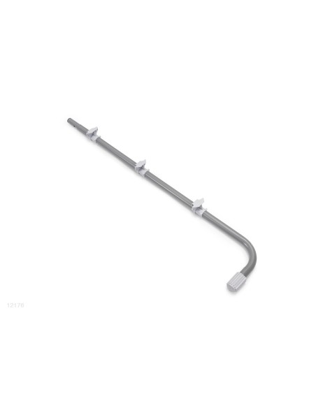 Barra inferior tipo "B1" que forma um dos pés da escada de degraus desmontáveis de 107cm de altura.