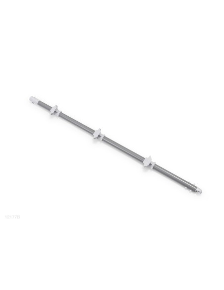 Barra superior tipo "B2" que forma um dos apoios da escada de degraus desmontáveis de 107cm de altura.