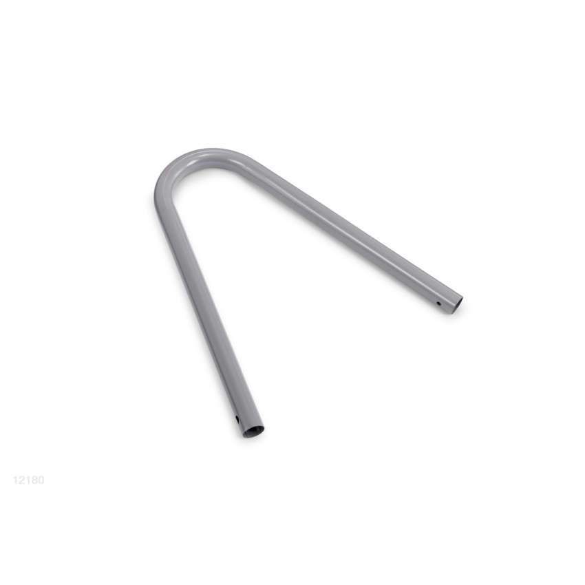 Barra superior em forma de "U" para apoio que deve ser utilizada nas escadas de degraus desmontáveis Deluxe de 122 e 132 cm de a